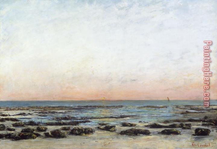 Gustave Courbet Sunset